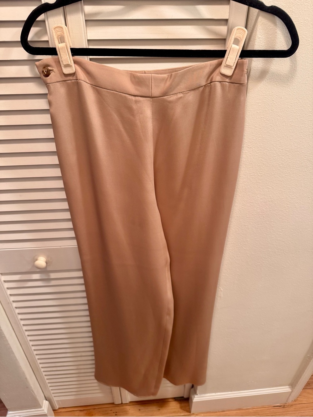 The Row Wide-Leg Pants in Light Taupe